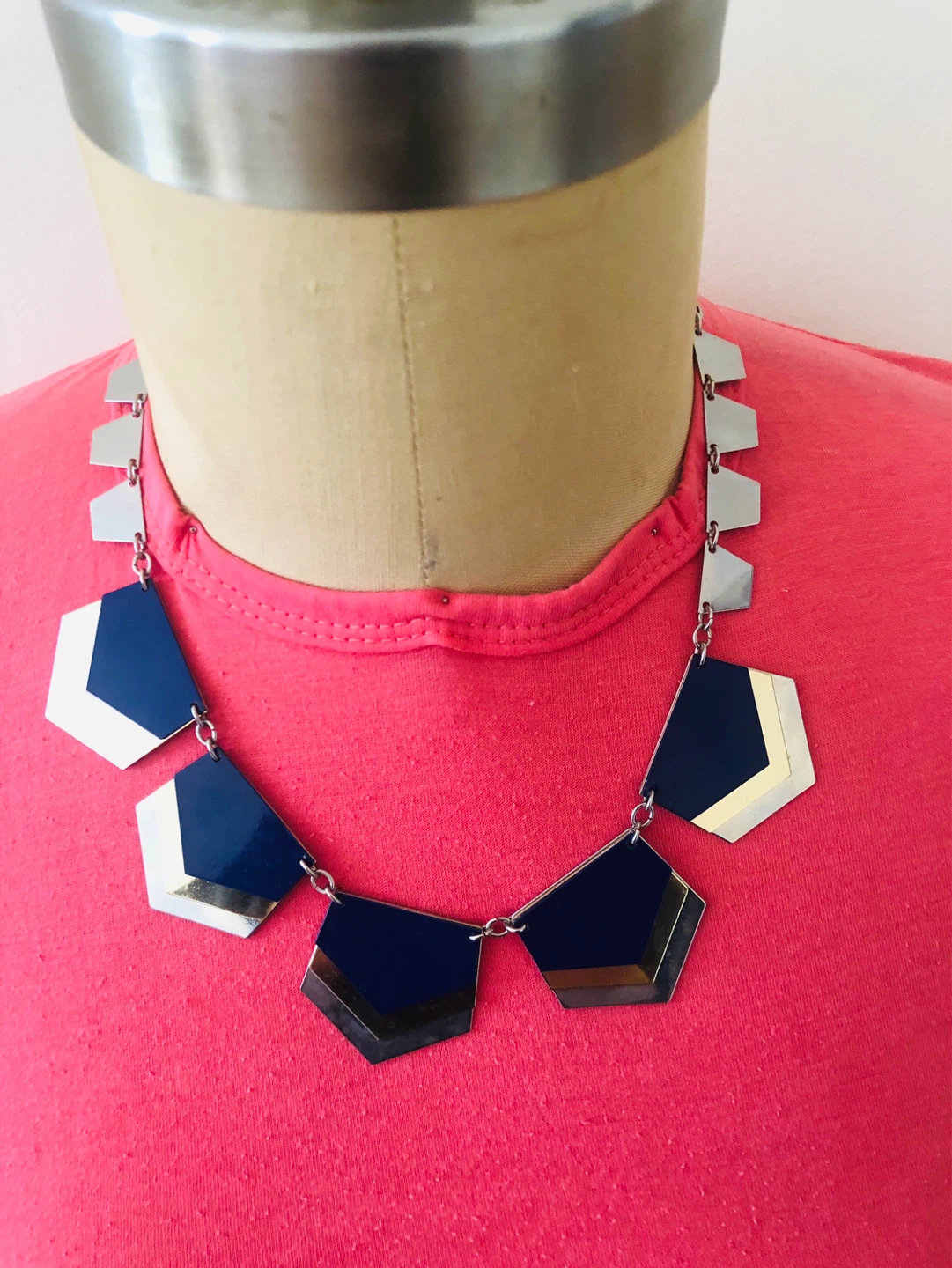 Express Geometric Statement Necklace
