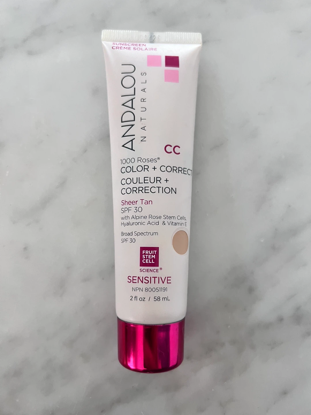 Andalou Naturals CC Color + Correct Sheer Tan SPF 30