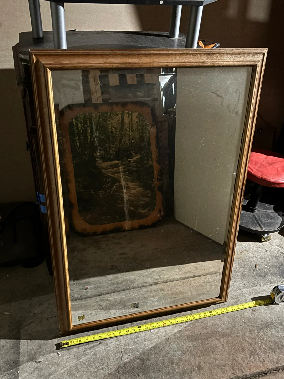 Wooden Framed Mirror