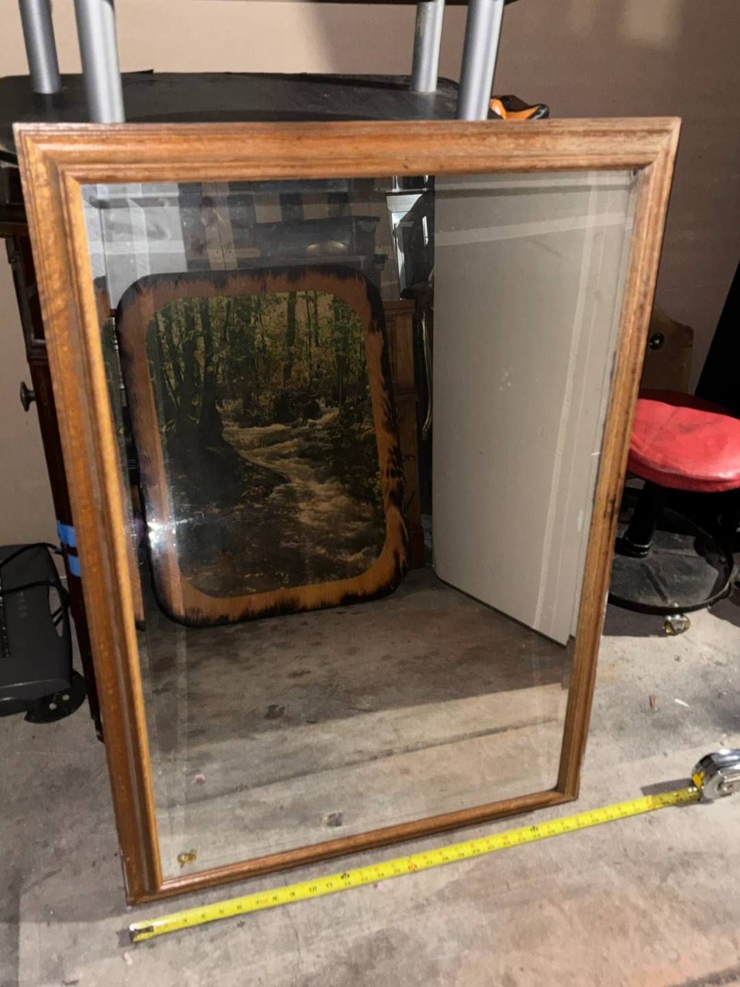 Wooden Framed Mirror - photo 3