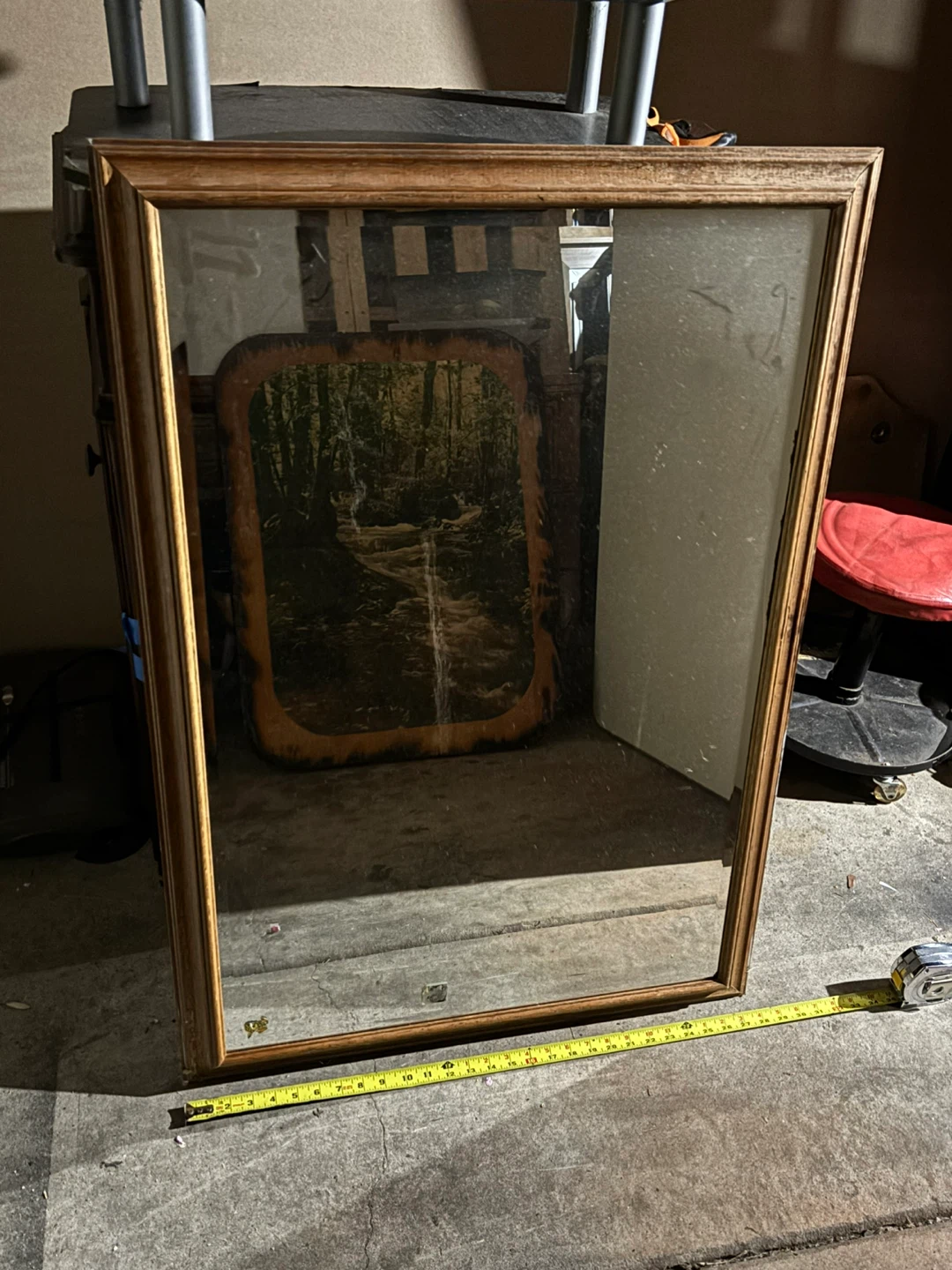 Wooden Framed Mirror - photo 4