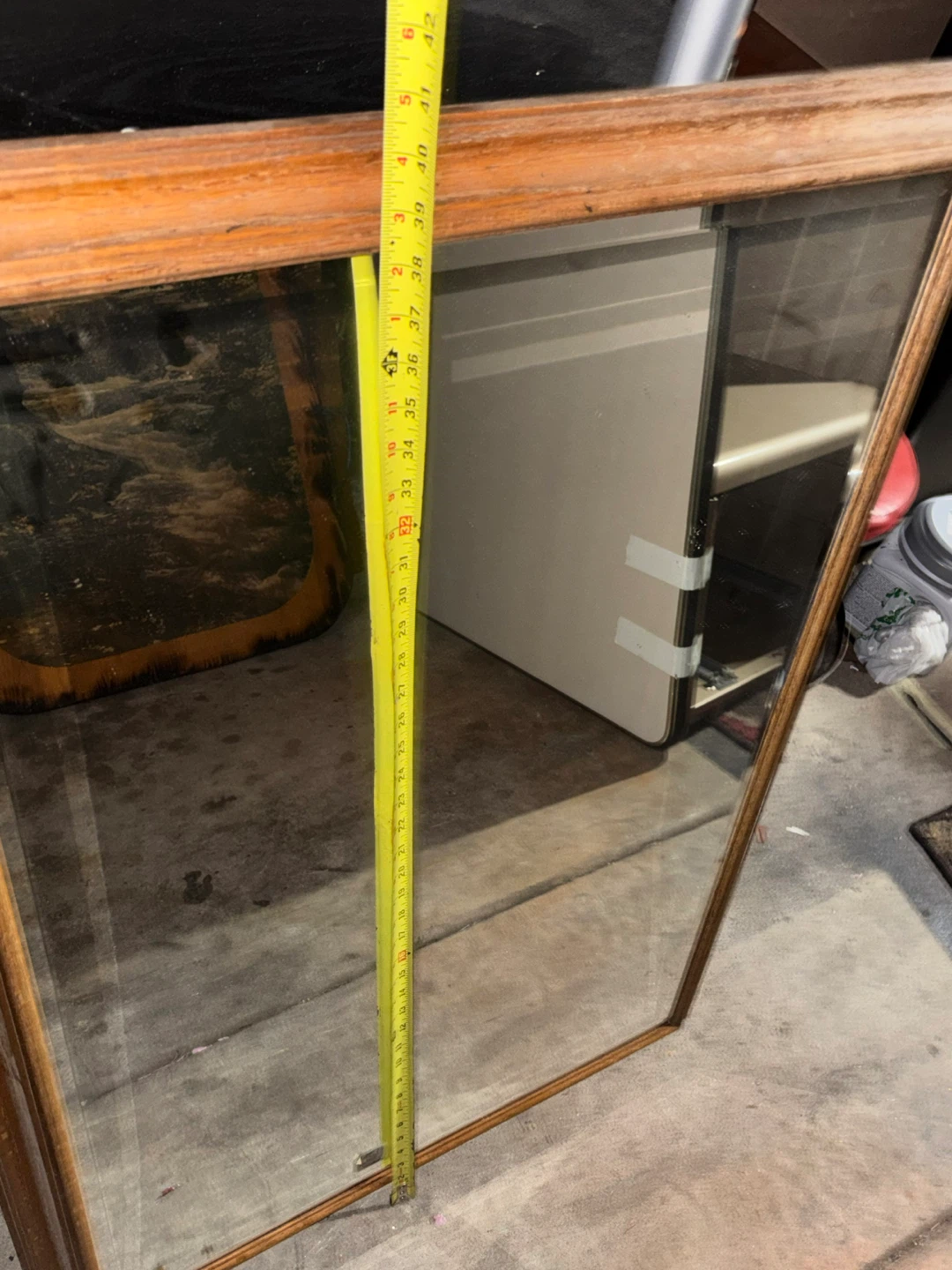 Wooden Framed Mirror - photo 2
