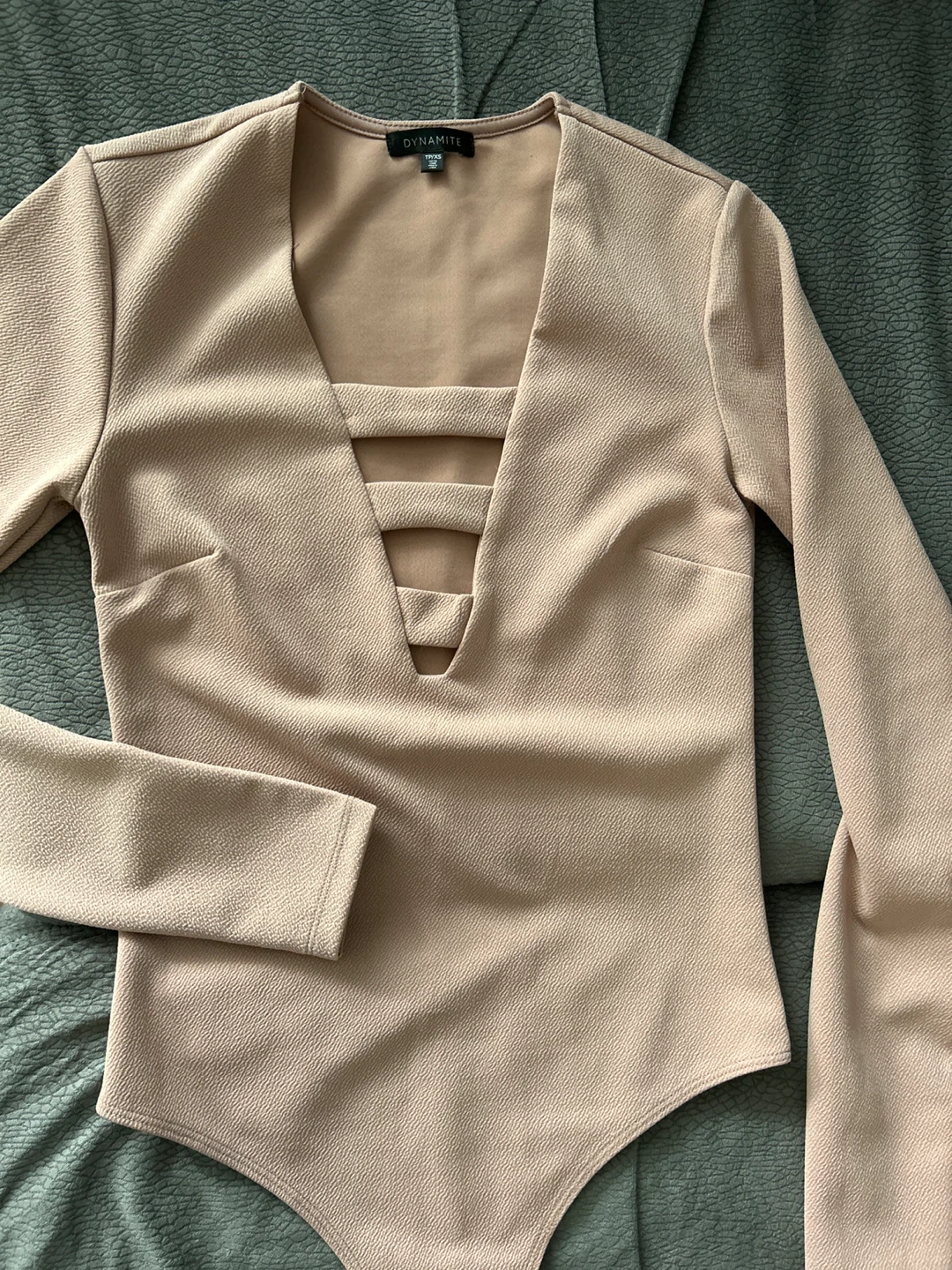 Dynamite Long Sleeve Bodysuit - Dusty Rose - photo 2