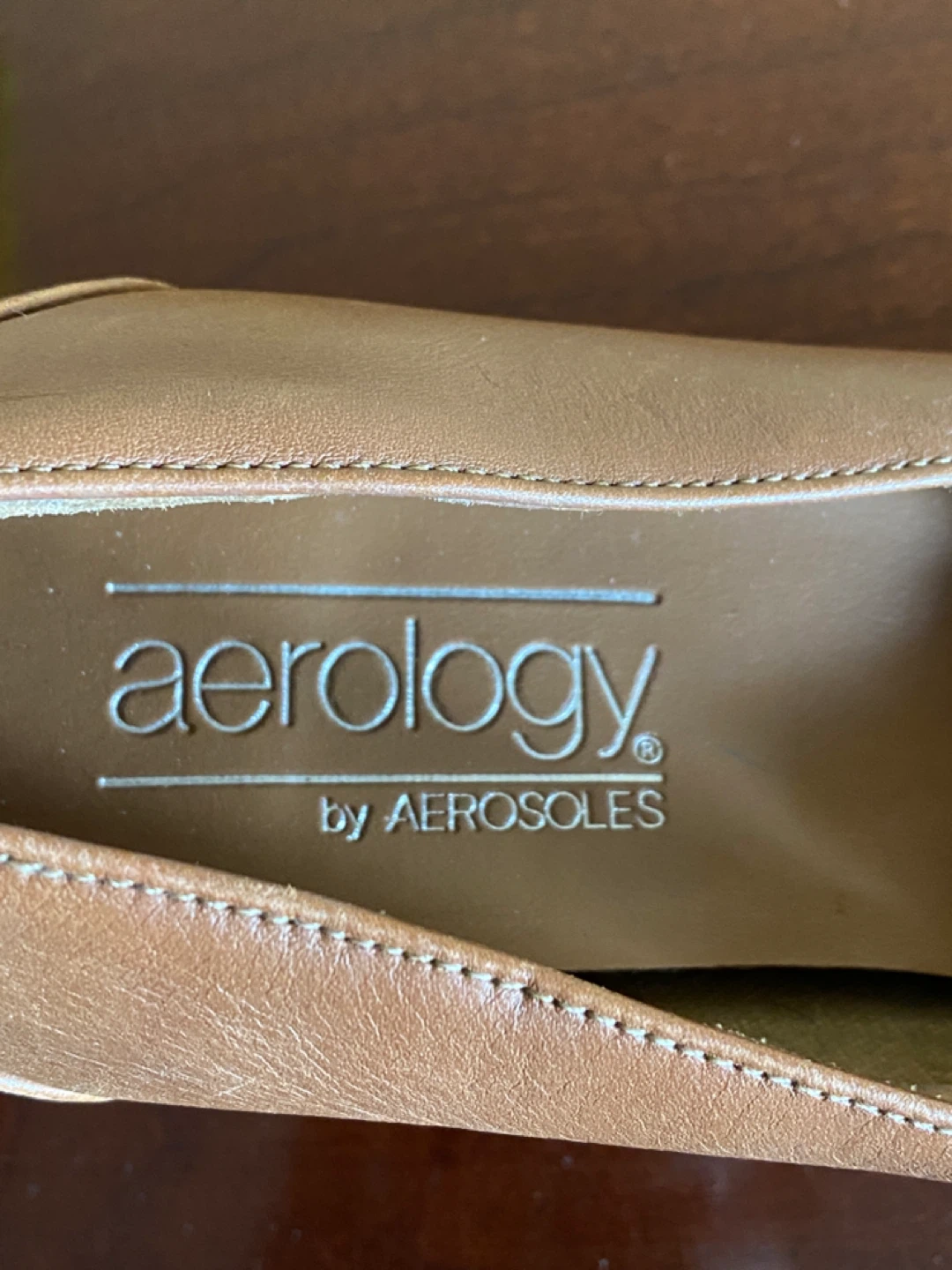 Aerology by Aerosoles Women's Brown Leather Loafers Size 8.5 - photo 4