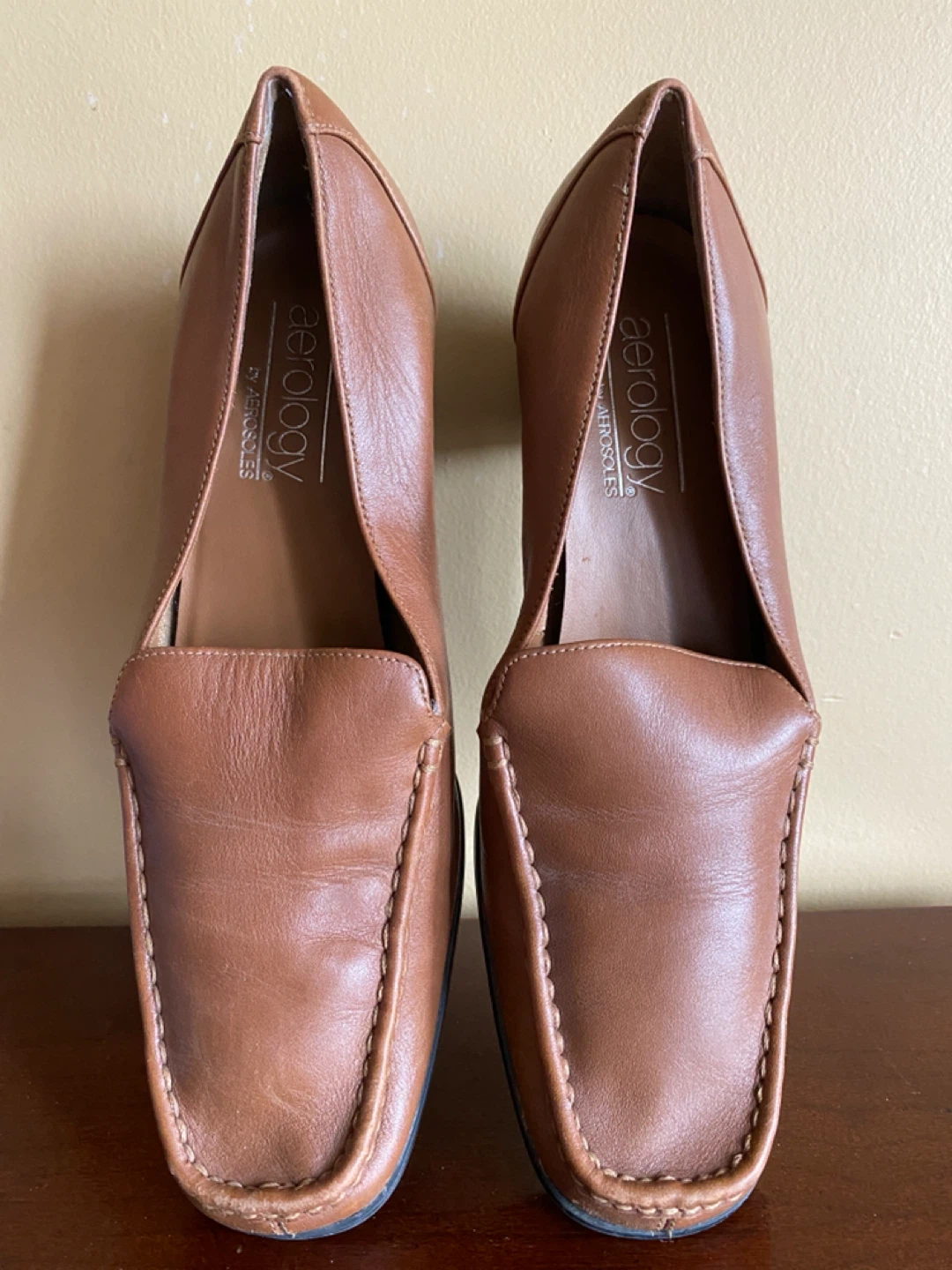 Aerology by Aerosoles Women's Brown Leather Loafers Size 8.5 - photo 5
