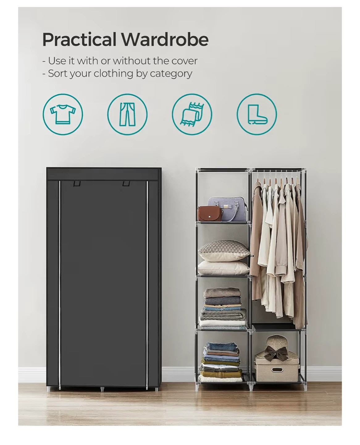 Portable Wardrobe Storage Organizer