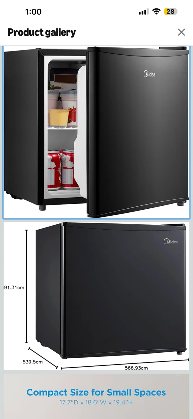 Midea 1.6 Cu. Ft. Compact Refrigerator