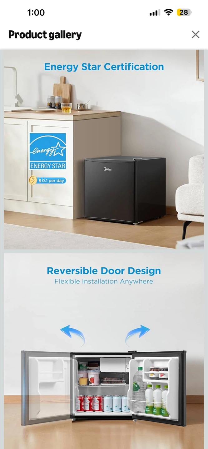 Midea 1.6 Cu. Ft. Compact Refrigerator - photo 3