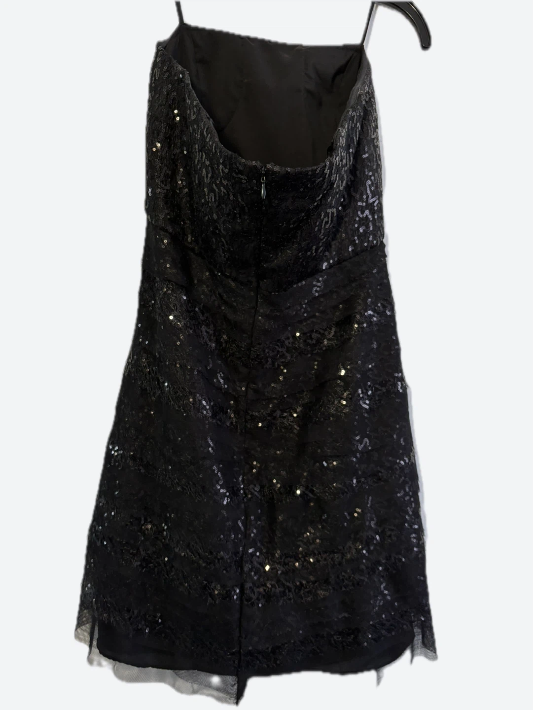 LE CHATEAU Black Sequin Strapless Dress - photo 2