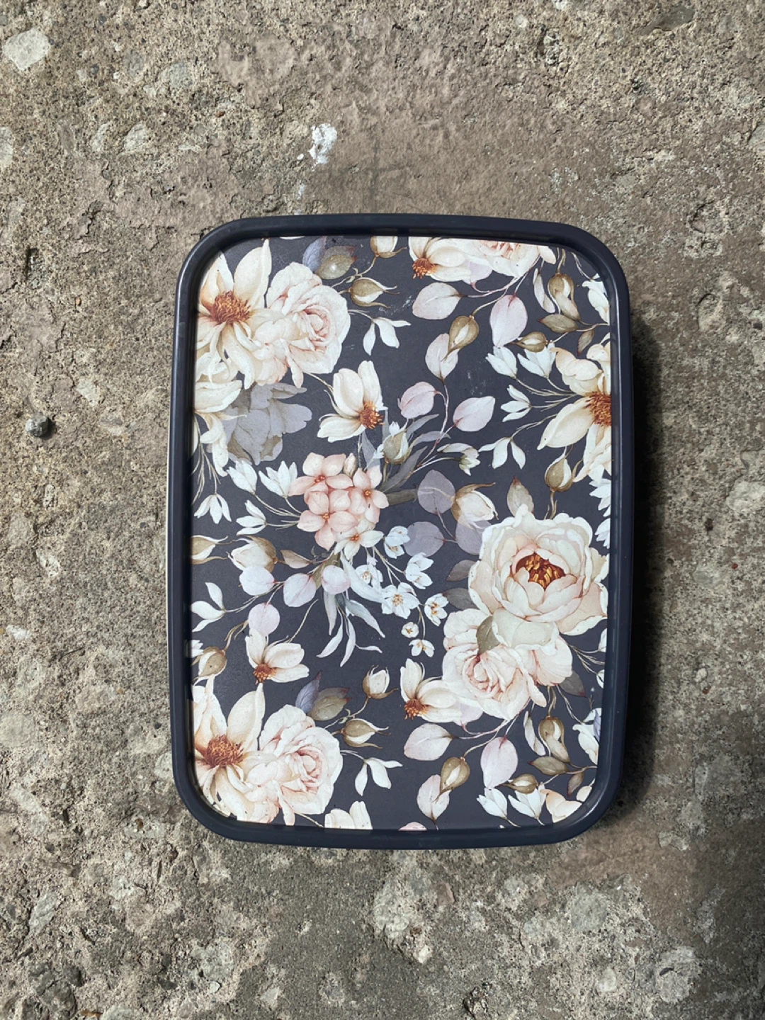 Floral Print Food Container with Lid