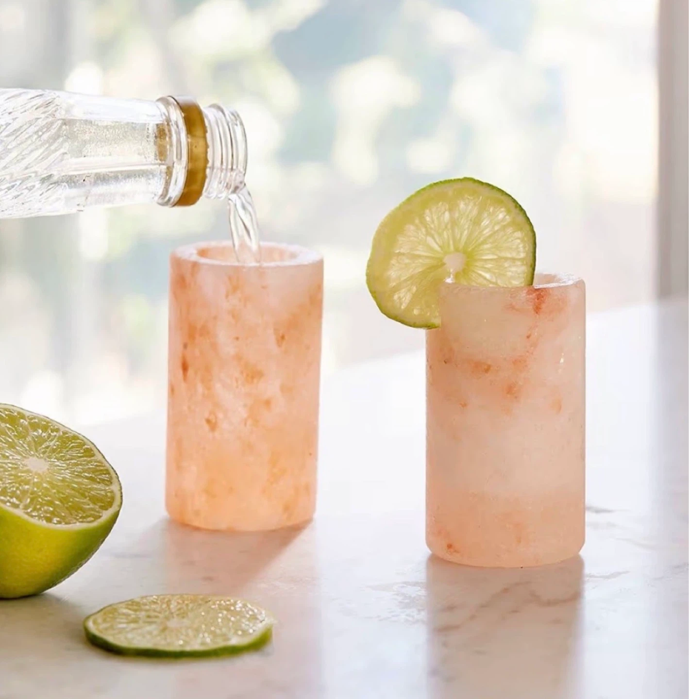 Set of 4 Himalayan Salt Shot Glasses