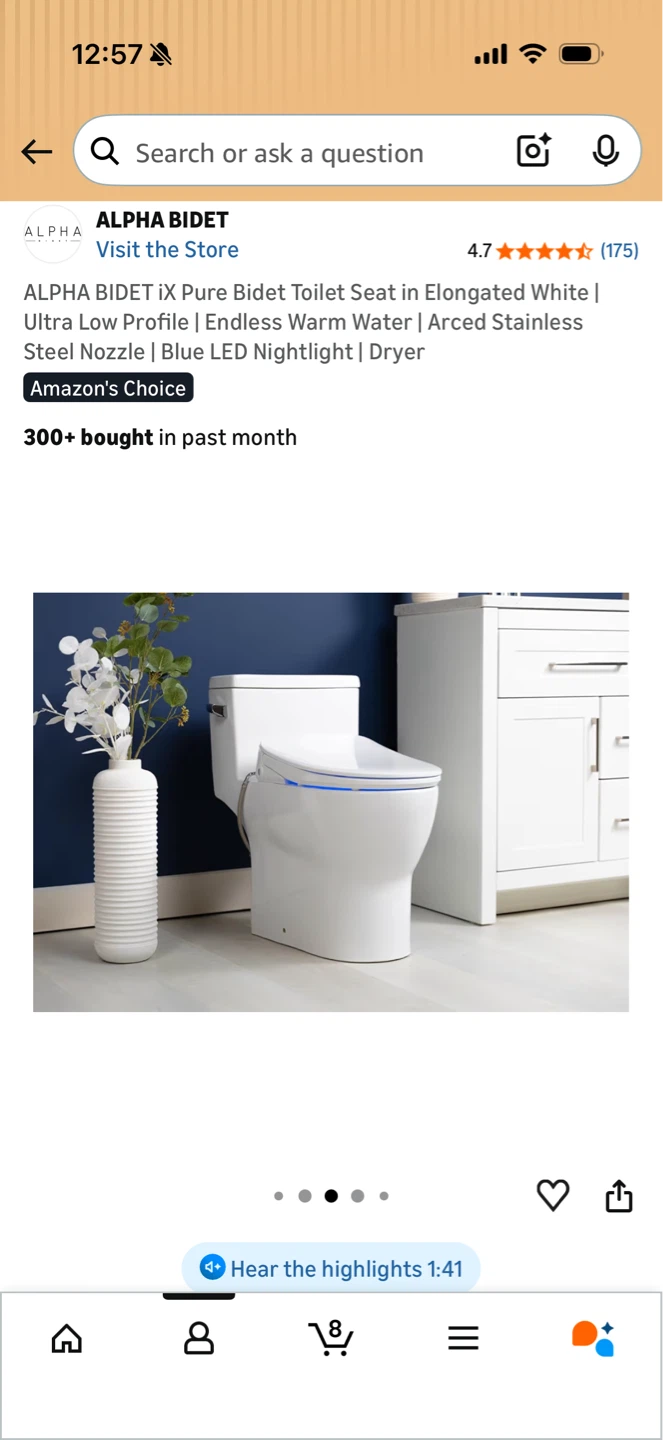 Advanced Toilet Seat better than Tushy