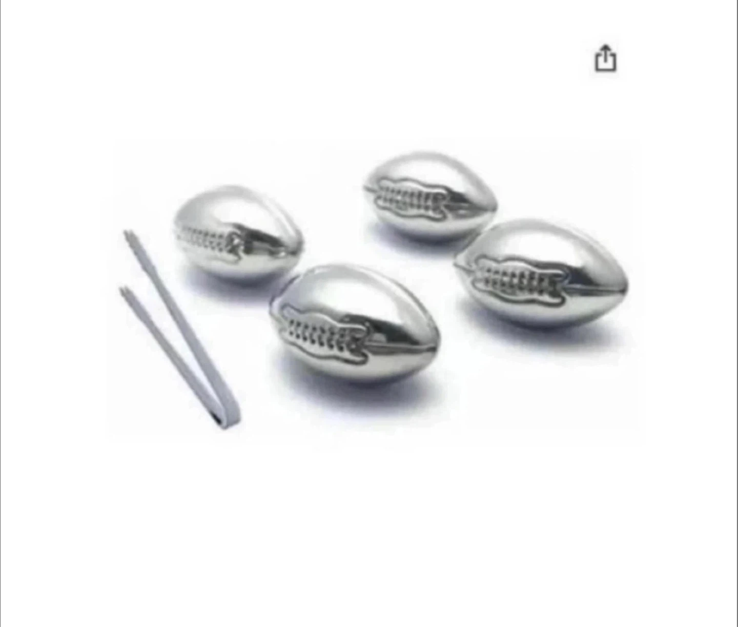 Brand new football whiskey stones