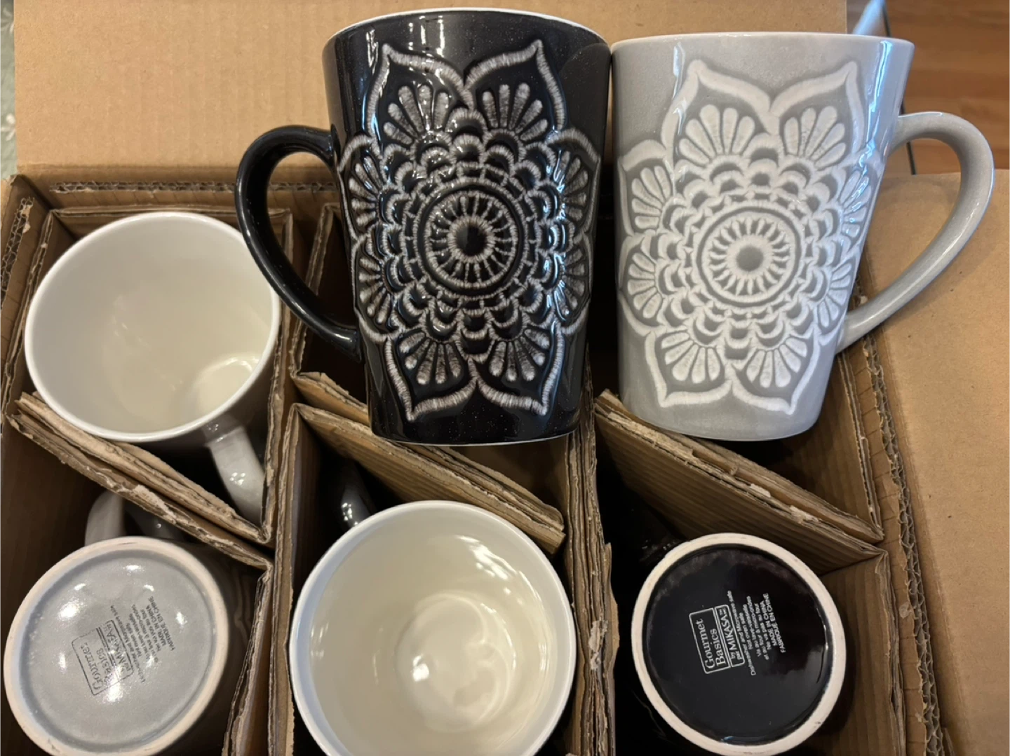 Mikasa Gourmet Basics Ceramic Mugs Set (6 pcs)