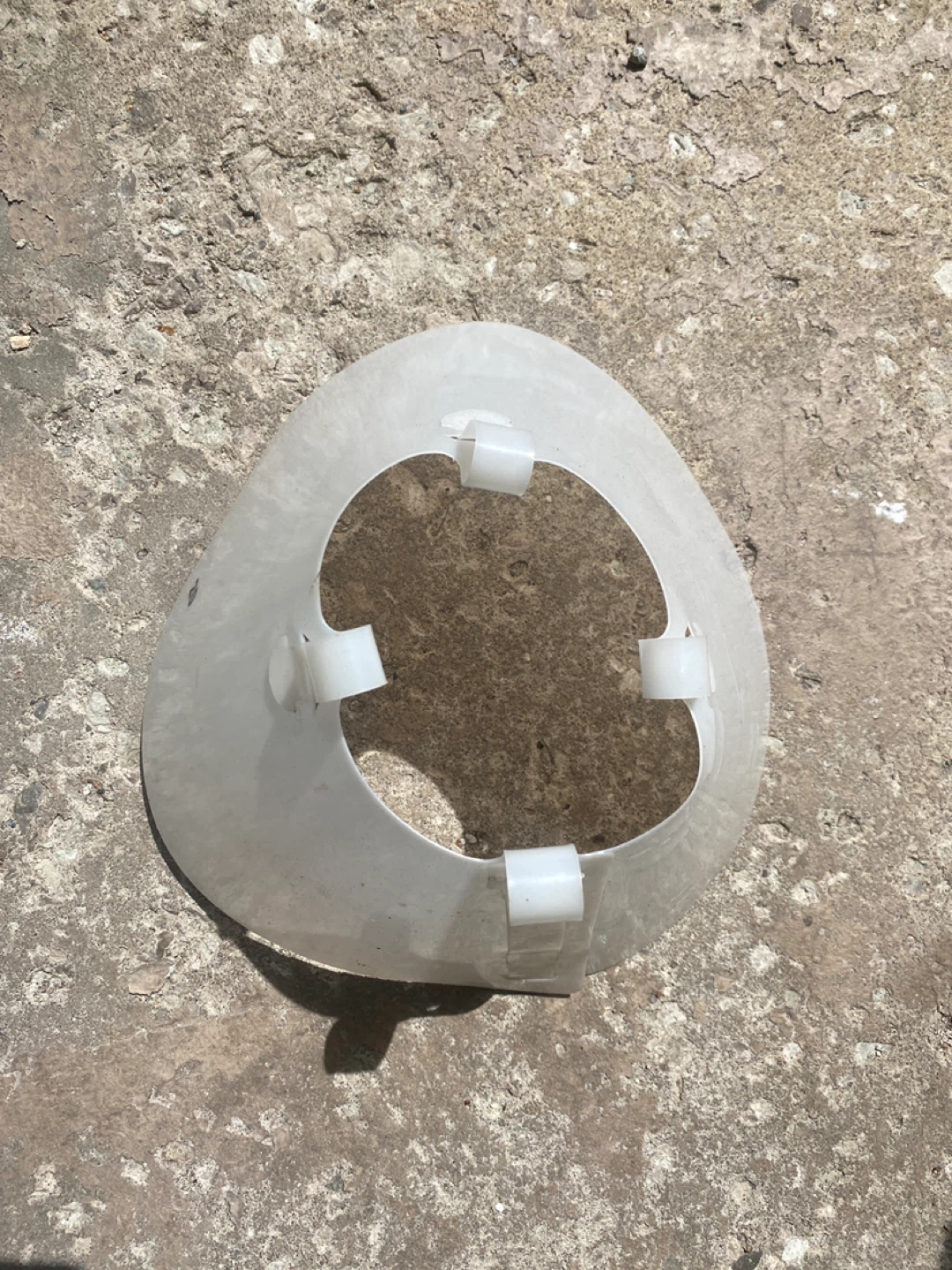 White Pet Cone Collar