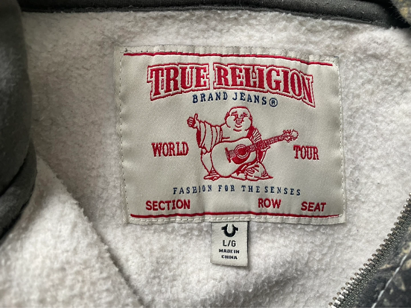 True Religion Zip-Up Hoodie L/G - photo 2