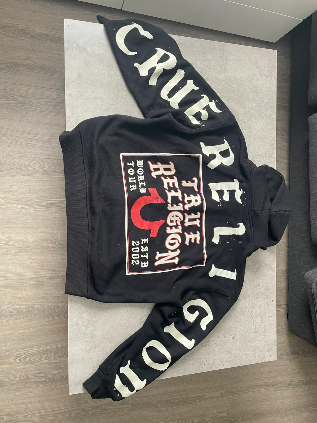True Religion Black Zip-Up Hoodie - photo 2