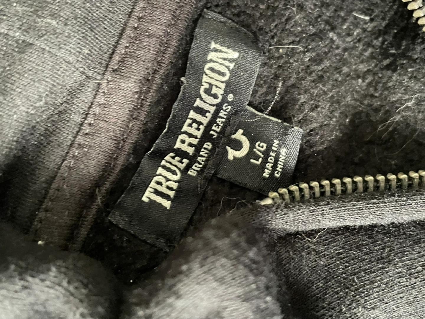 True Religion Black Zip-Up Hoodie - photo 3