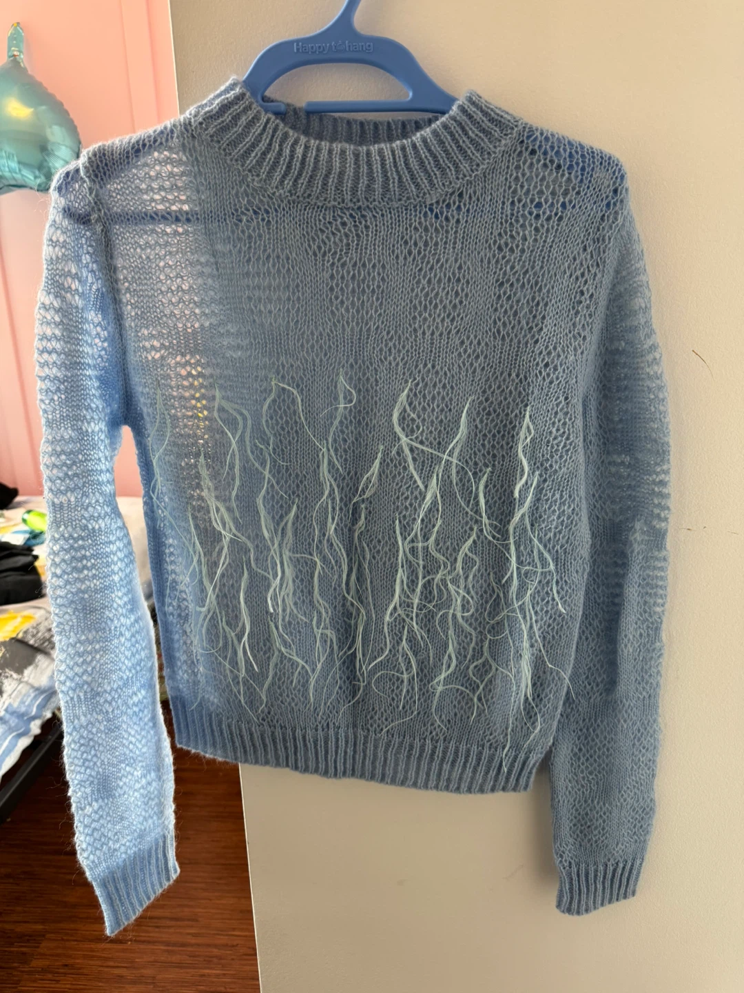 Never worn - new - Zara Blue Knit Sweater - Size M
