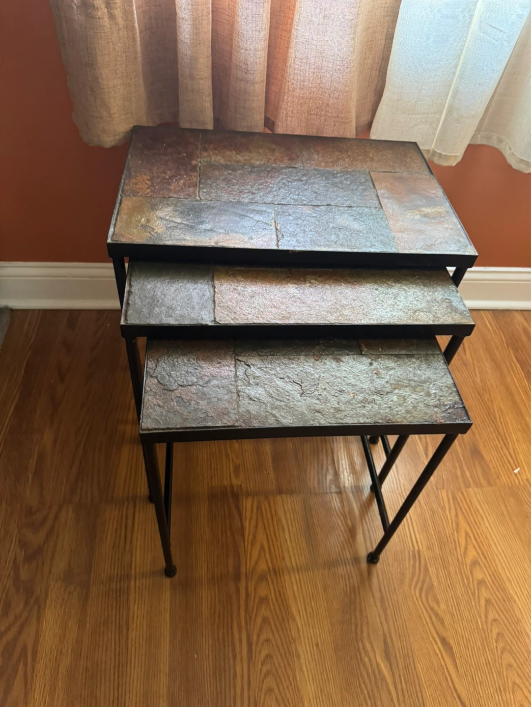 Nesting Side Tables - Slate Top - photo 3
