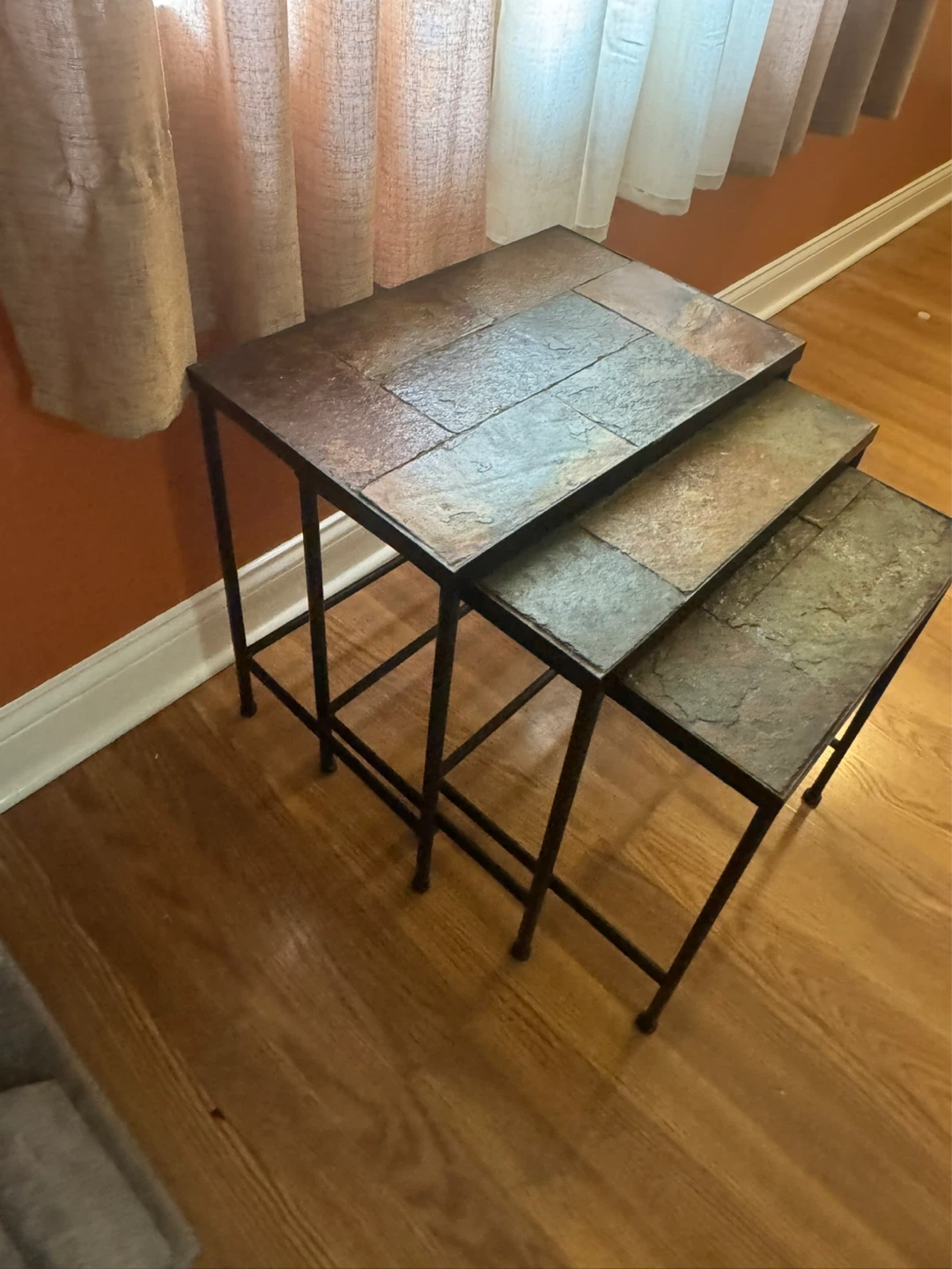 Nesting Side Tables - Slate Top - photo 4