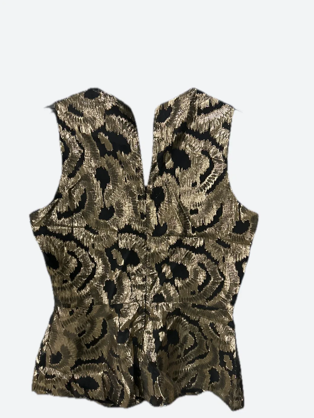Alexis Rothschild sleeveless metallic brocade top - photo 2