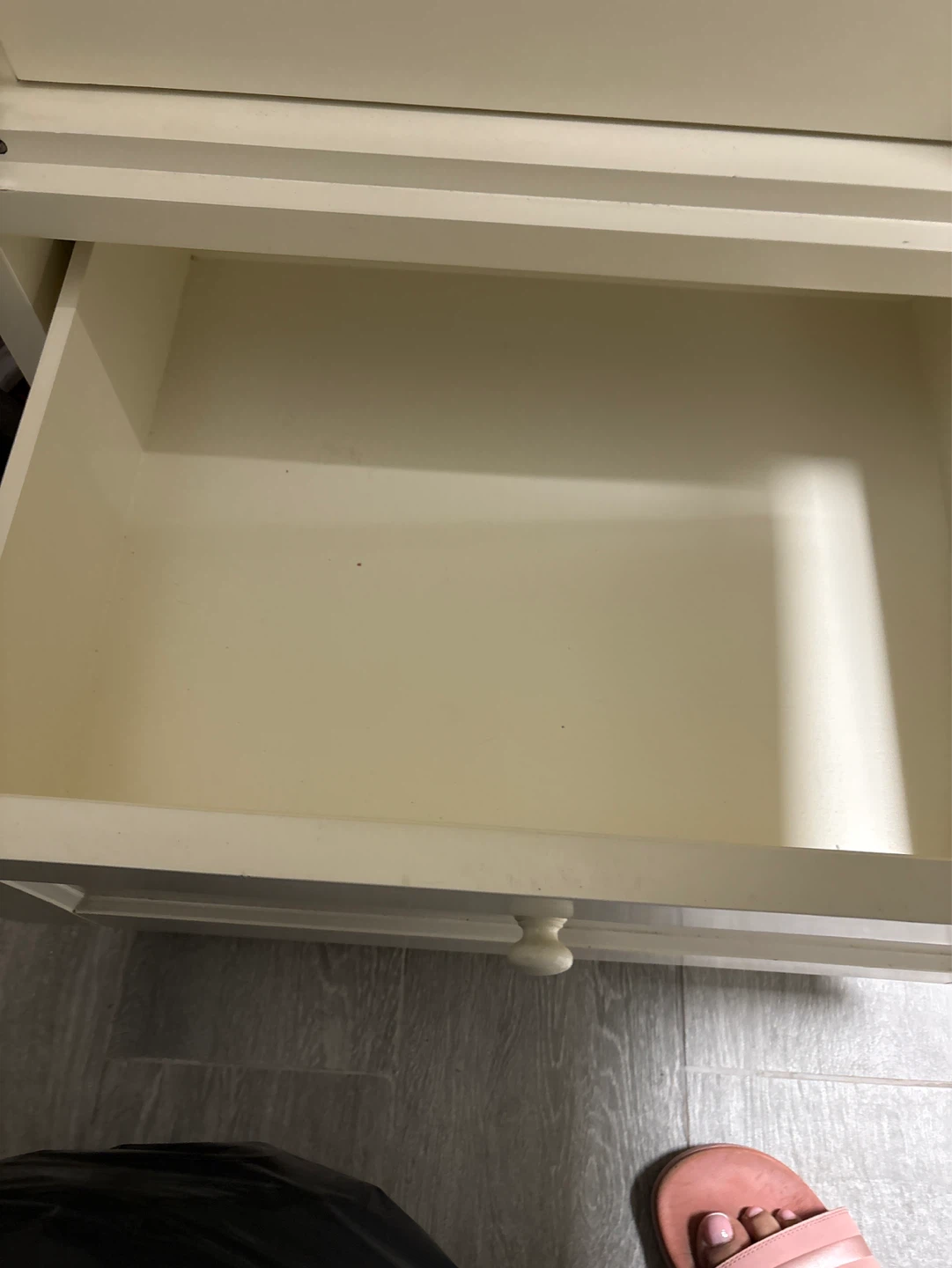 Cream Wardrobe with Mirror and Drawer - photo 3