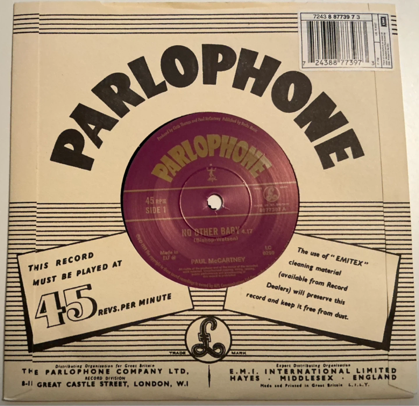 The Beatles 80 Solo 45s Records - photo 2