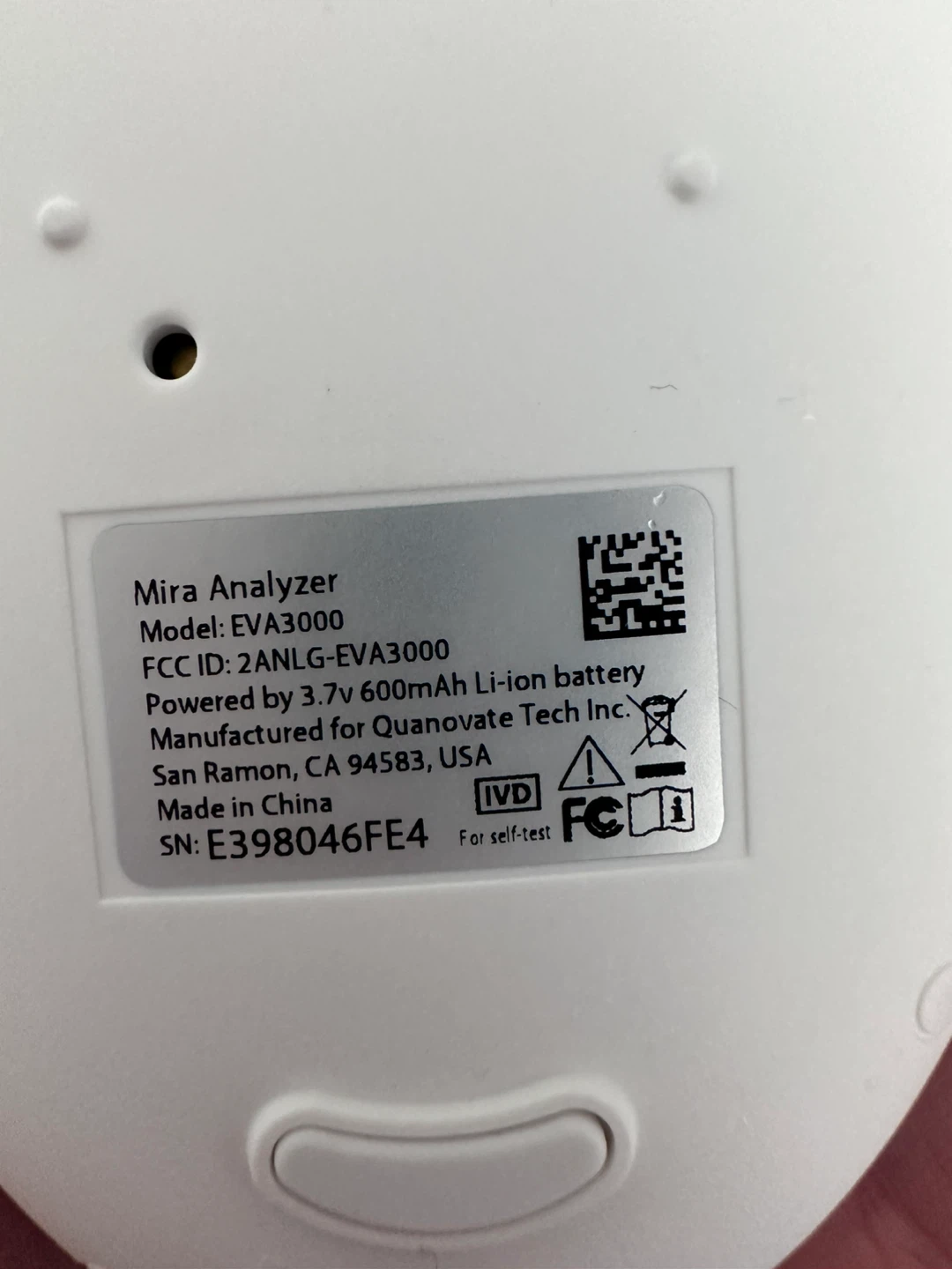 Mira Analyzer AI-Powered Hormone Tracking Device EVA3000 - photo 2
