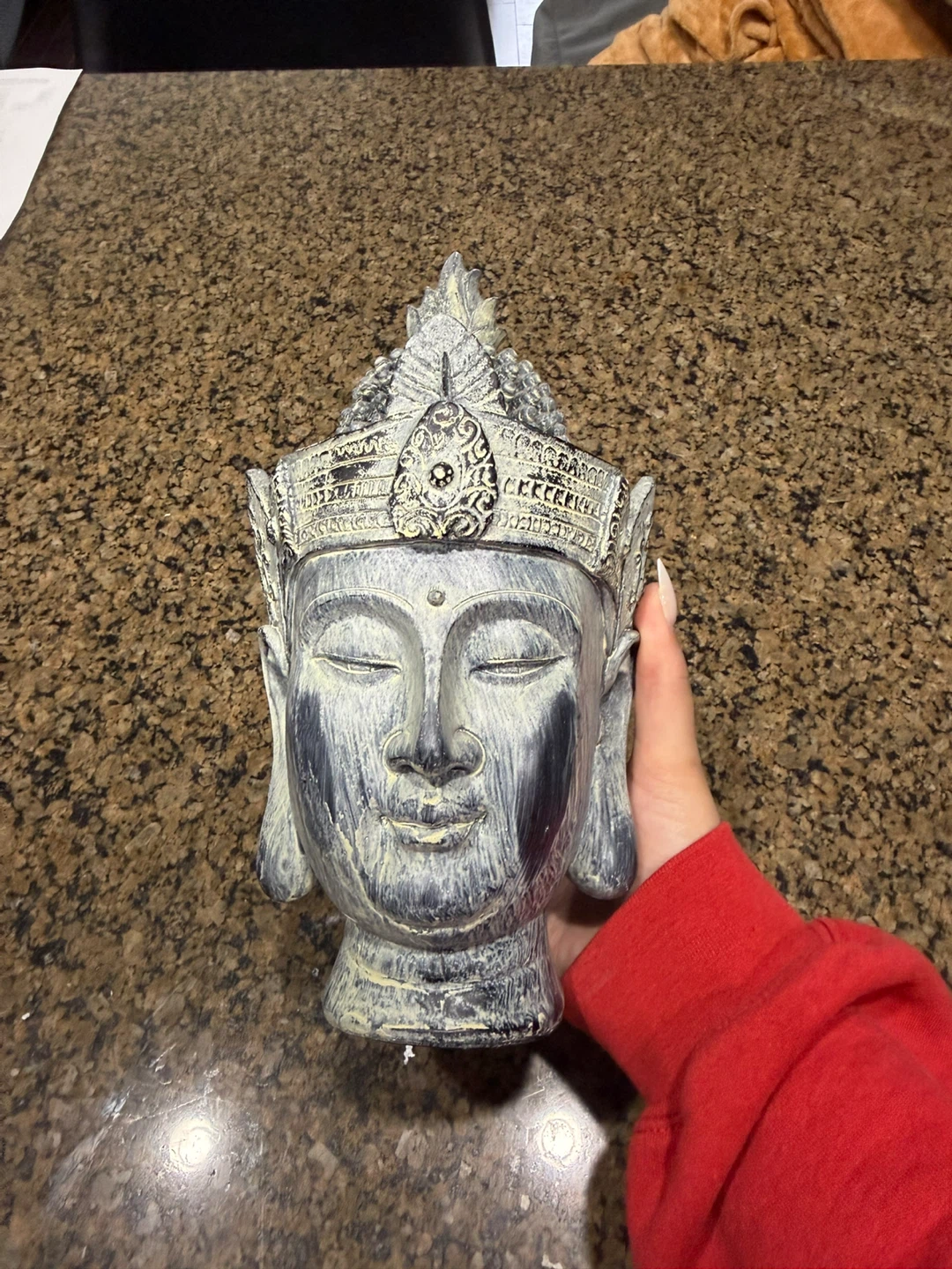 Buddha Head Figurine - photo 2