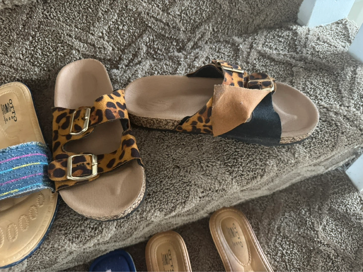 Birkenstock-style Leopard Print Slides - photo 5