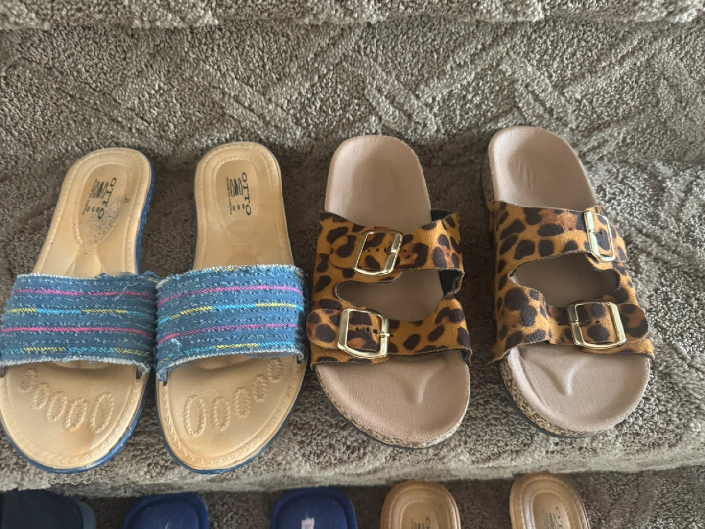 Birkenstock-style Leopard Print Slides - photo 4