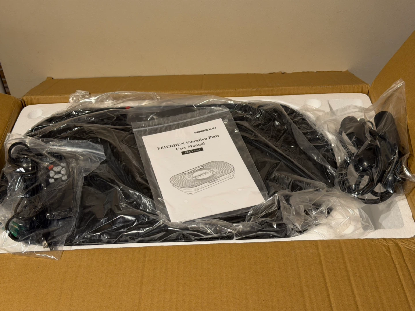 Vibration Plate with Resistance Bands and Remote - photo 2