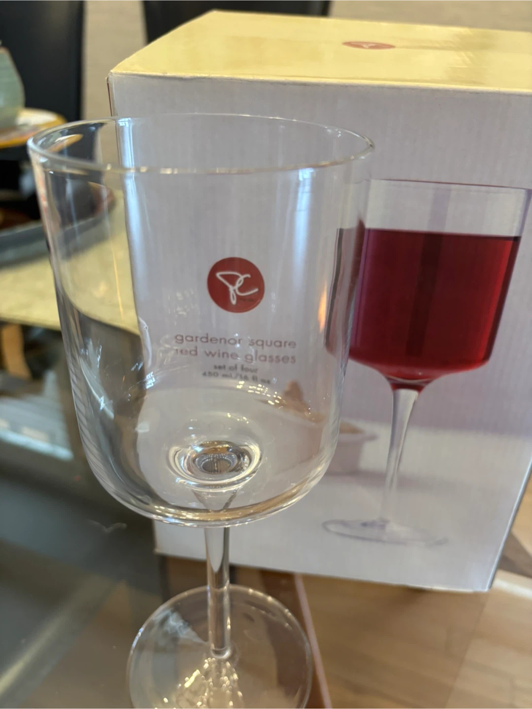 PC Gardenor Square Red Wine Glasses - Set of 4