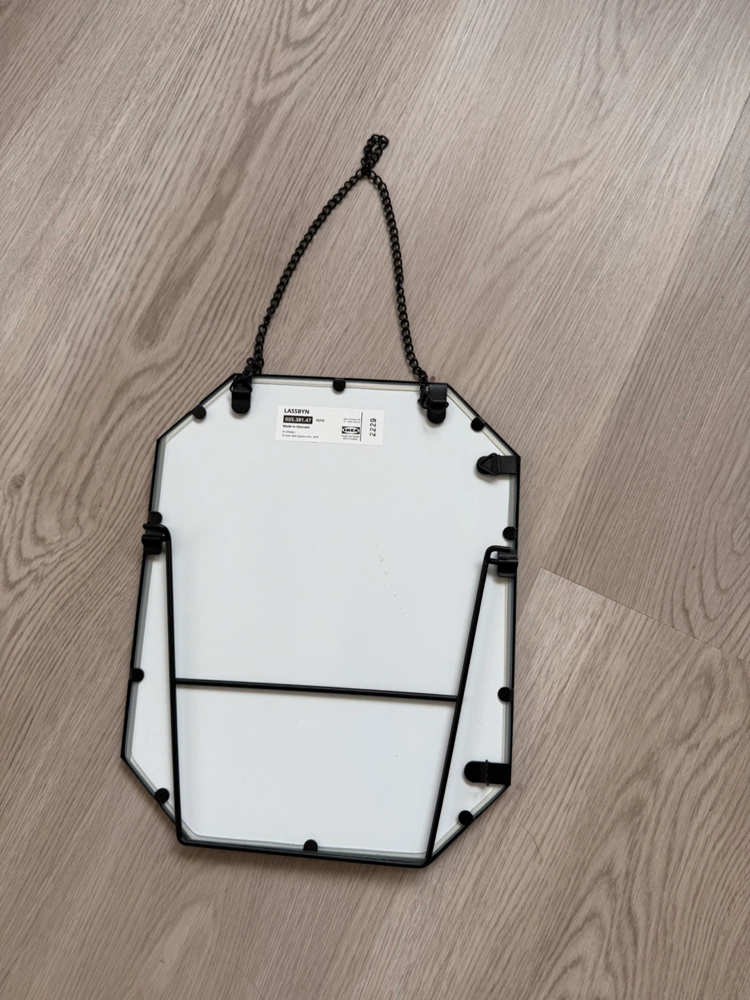 Brand new ikea mirror on chain with stand - photo 3