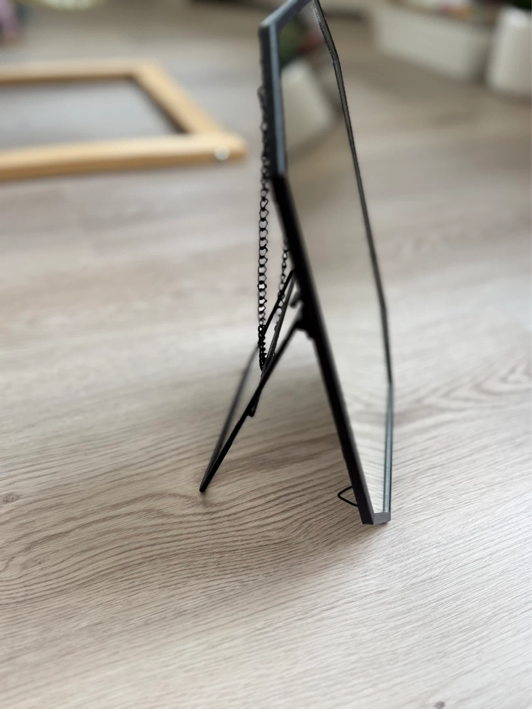 Brand new ikea mirror on chain with stand - photo 4