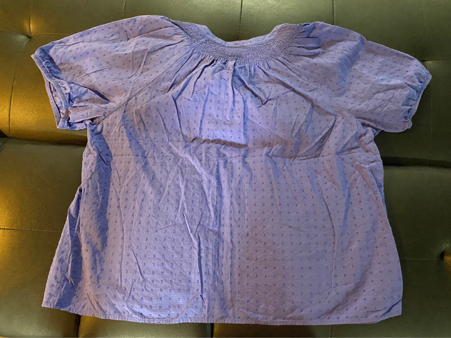 St. John's Bay Purple Textured Button-Up Blouse - Size 2X - photo 4