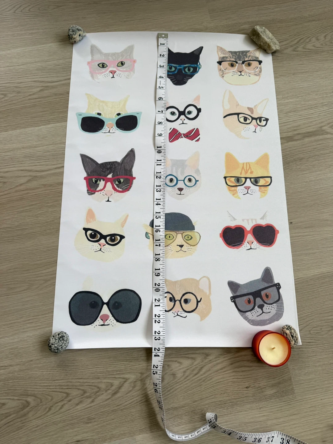 Cute cats in glasses print (no frame, just the canvas) - photo 4