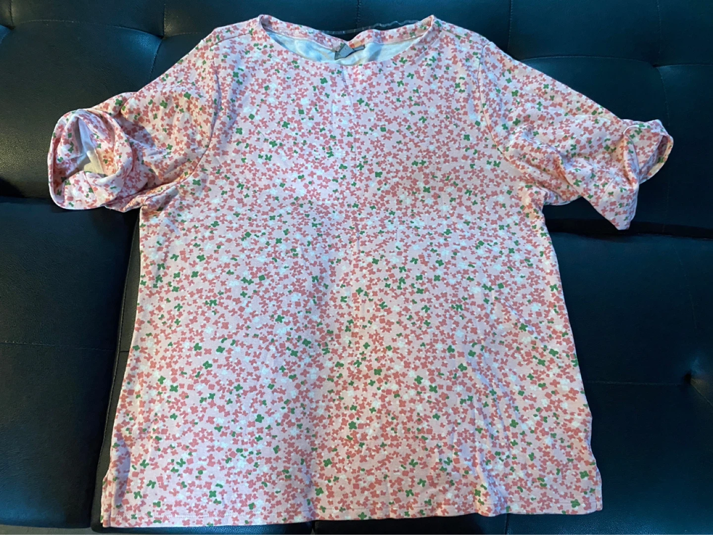 Style & Co. Pink Floral Print T-Shirt - 3X