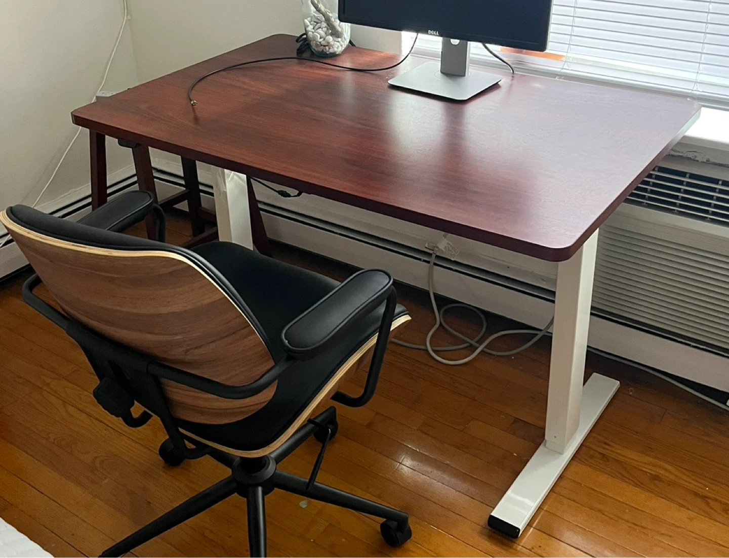 Standing Desk with Cherry Wood Top