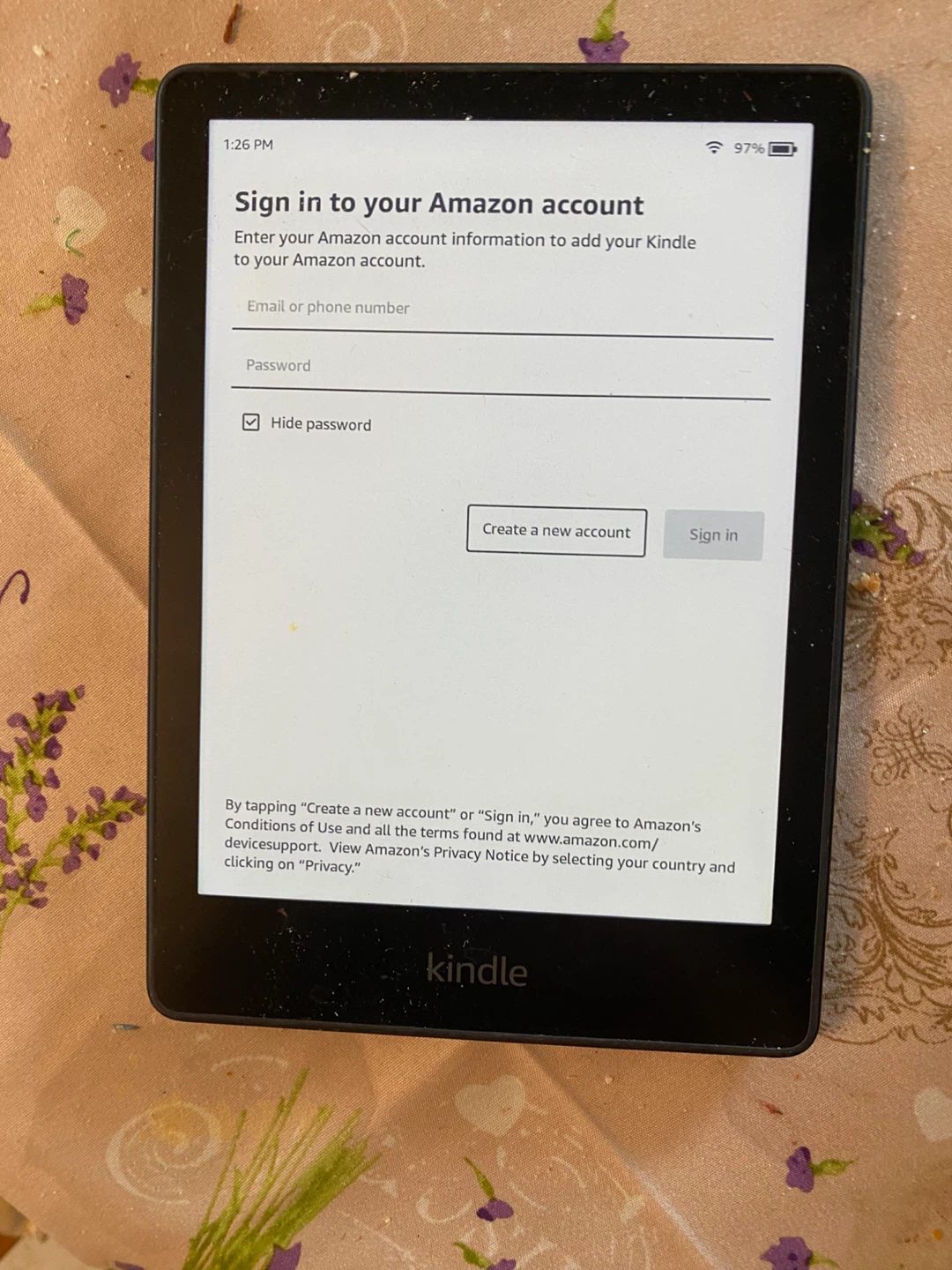 Amazon Kindle E-reader