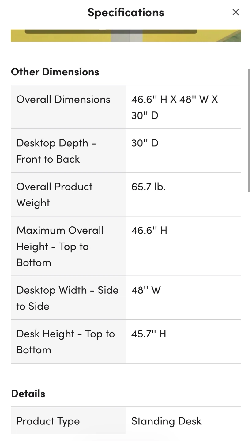 Standing Desk with Cherry Wood Top - photo 3