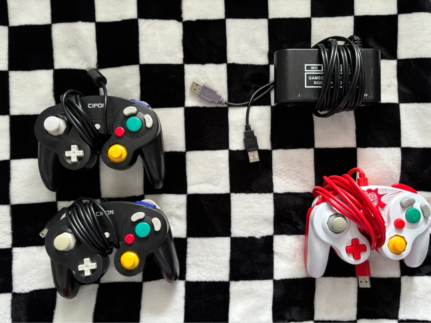 GameCube Controller Bundle Including Adapter