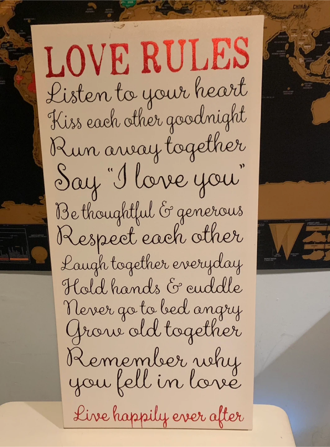 Love Rules Wall Art