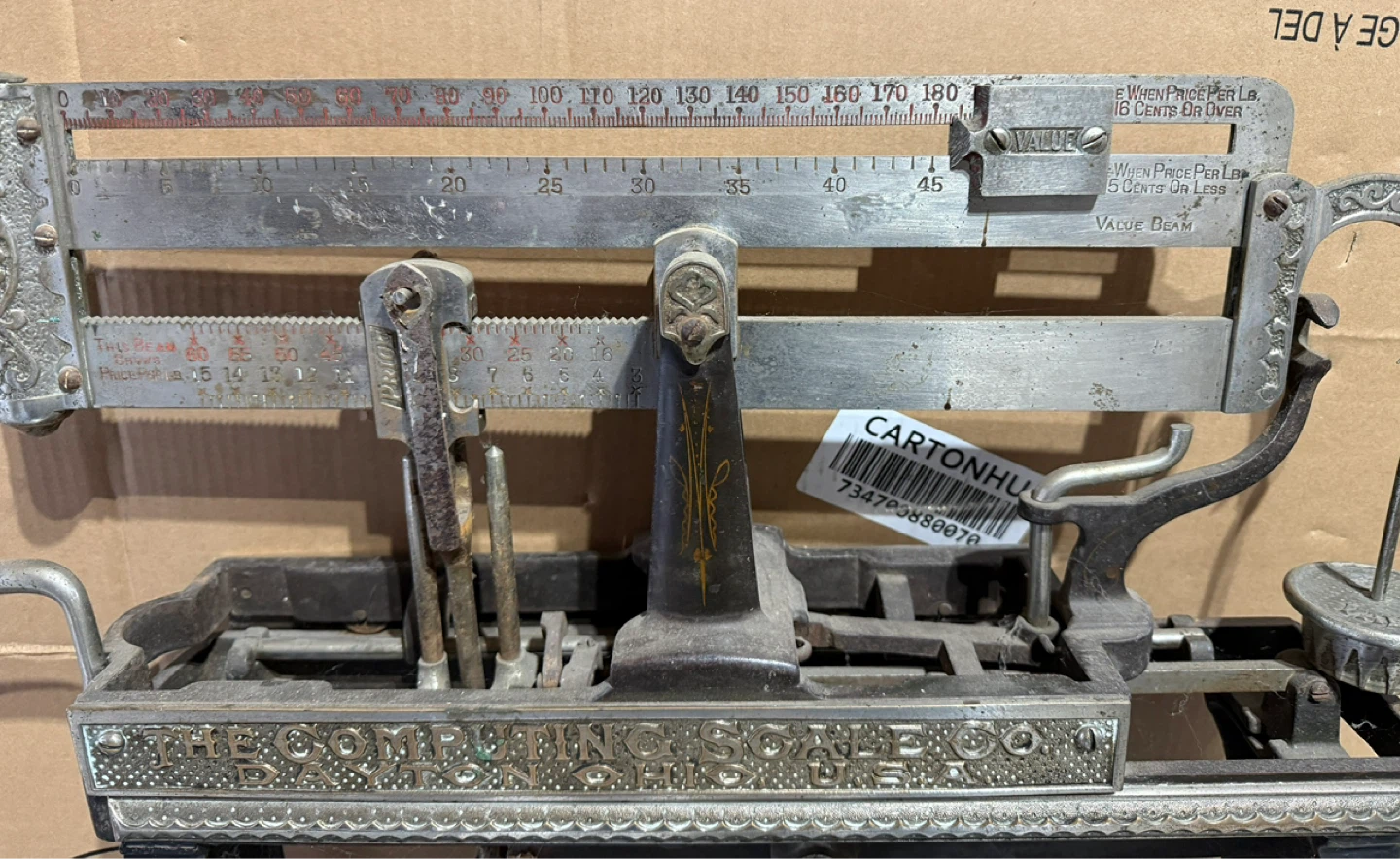 The Computing Scale Co. Antique Scale with Weights - photo 5