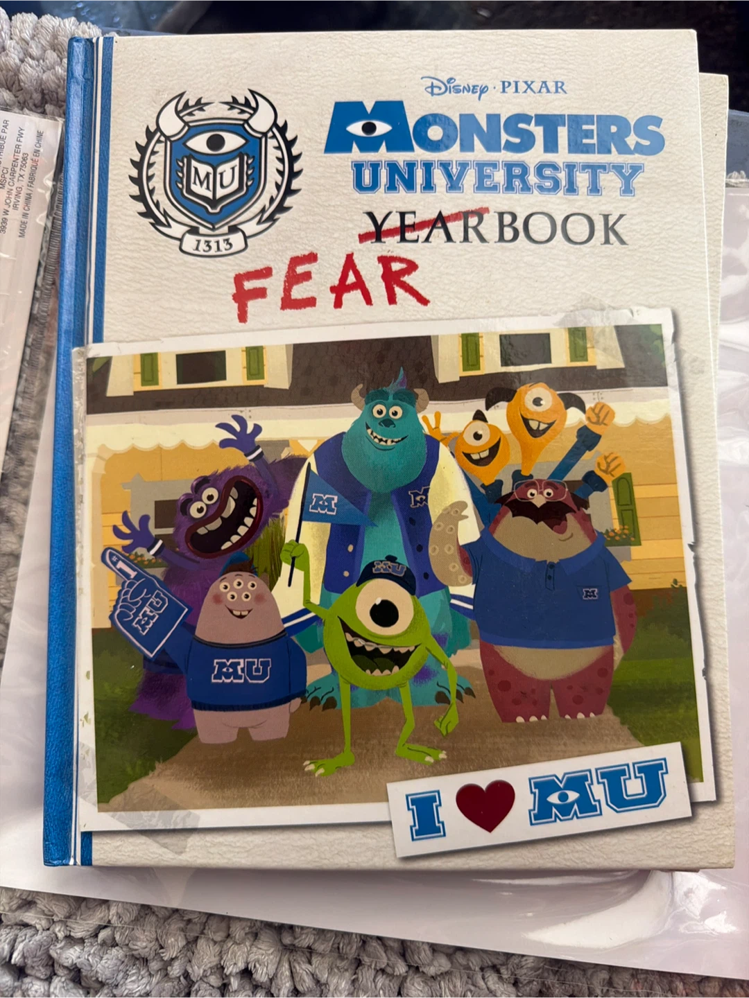 Disney Pixar Monsters University Yearbook