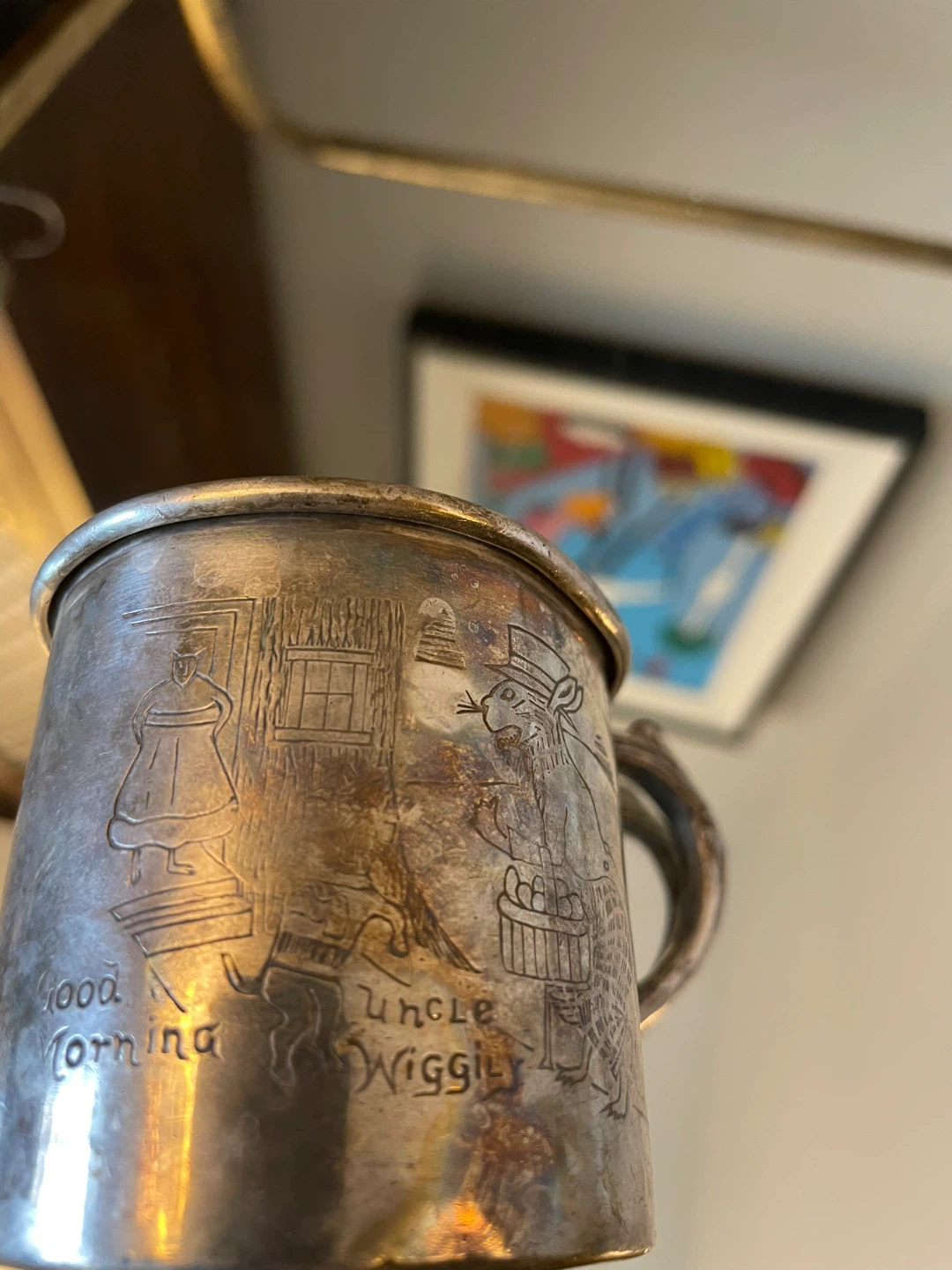 Set of 4 Vintage + Antique Silver Plated Child Cups - photo 5