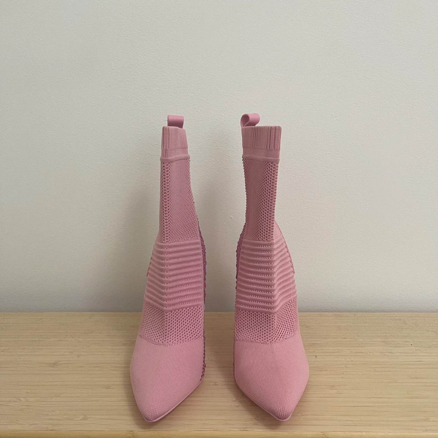 Steve Madden Pink Studded Sock Booties - photo 5