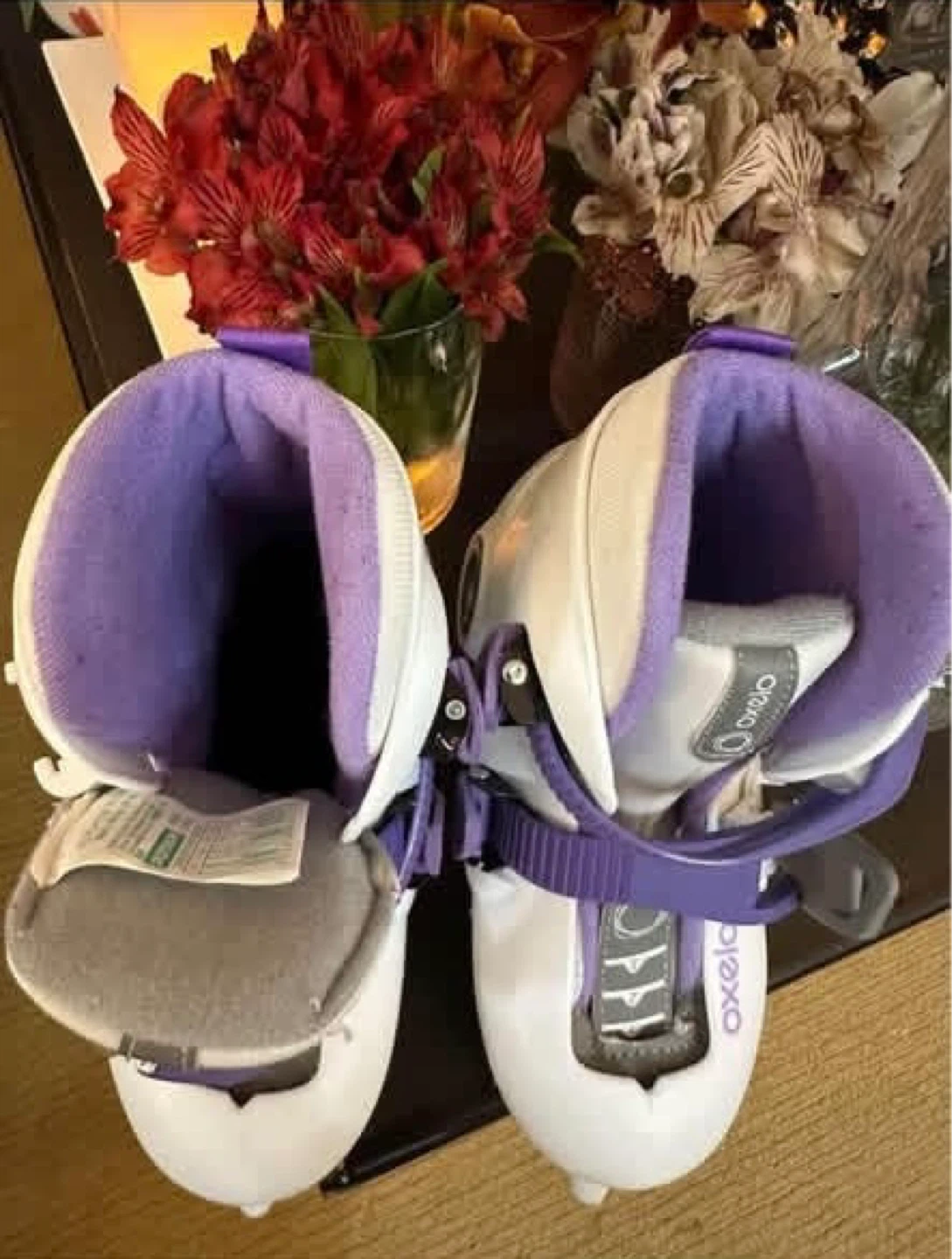 Oxelo White and Purple Ice Skates - photo 3