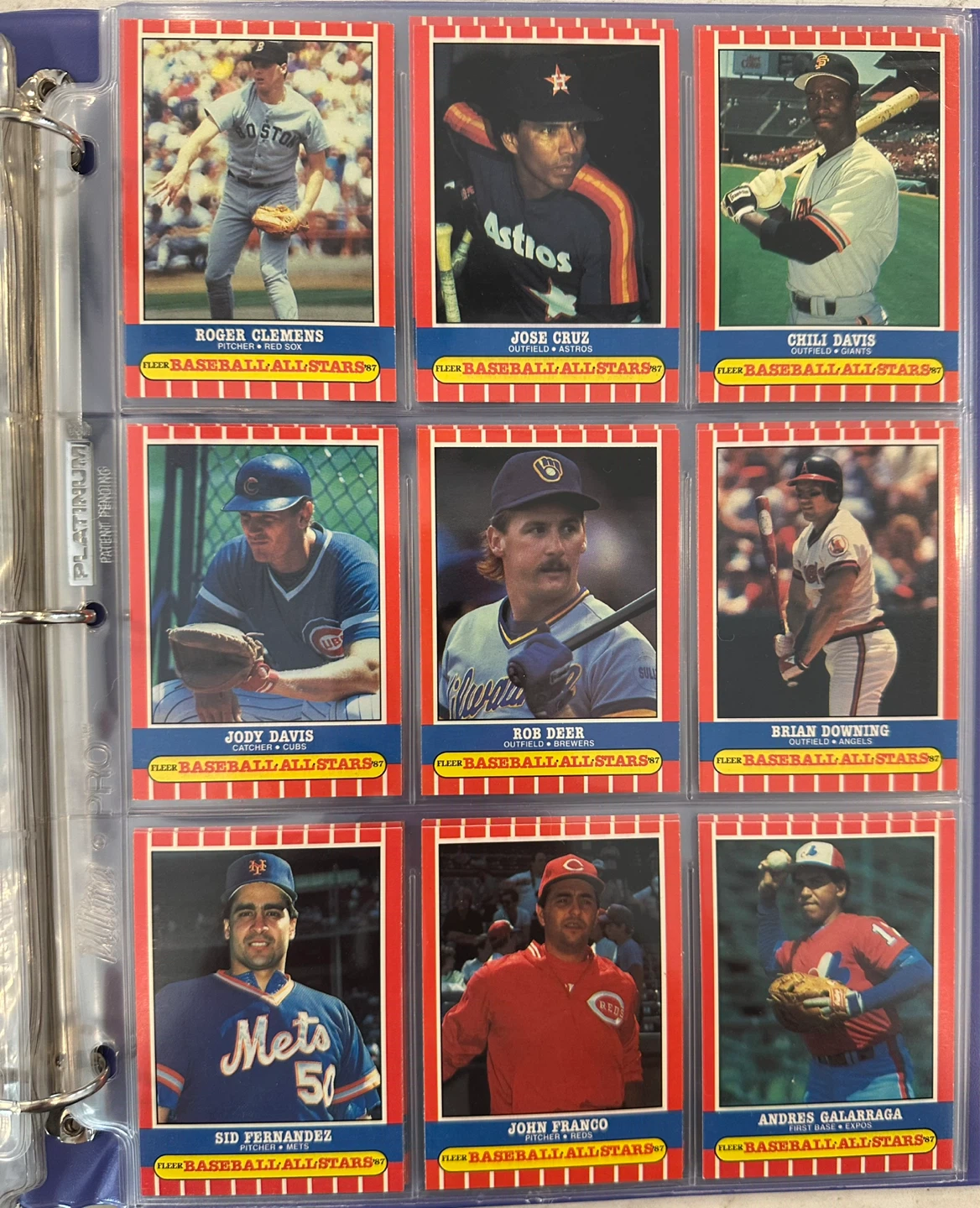 Fleer 1987 Baseball All-Stars Complete Trading Card Set - photo 3